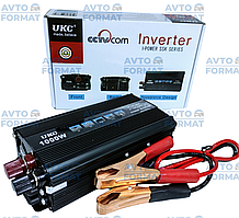 Авто інвертор UKC 12V-220V 1000W, Перетворювач напруги 12В-220В 1000Вт