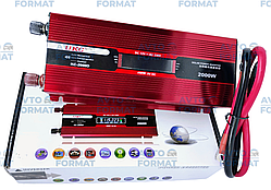 Авто інвертор UKC 12V-220V 2000W, Перетворювач напруги 12В-220В 2000Вт