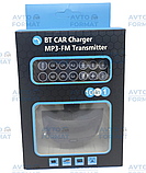 Автомобільний FM трансміттер, Bluetooth, модулятор, фм модулятор, фото 3
