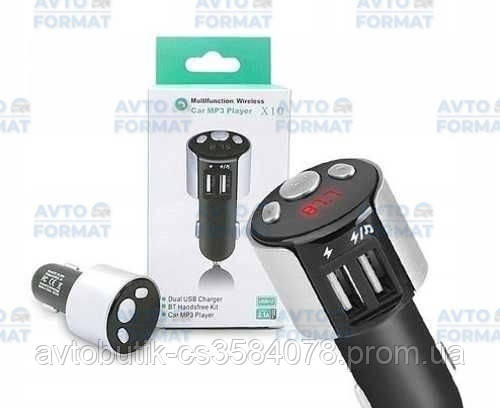 Автомобільний FM модулятор трансмітер FM трансмітер з Bluetooth, MP3, USB, microSD - фото 1 - id-p1455333369