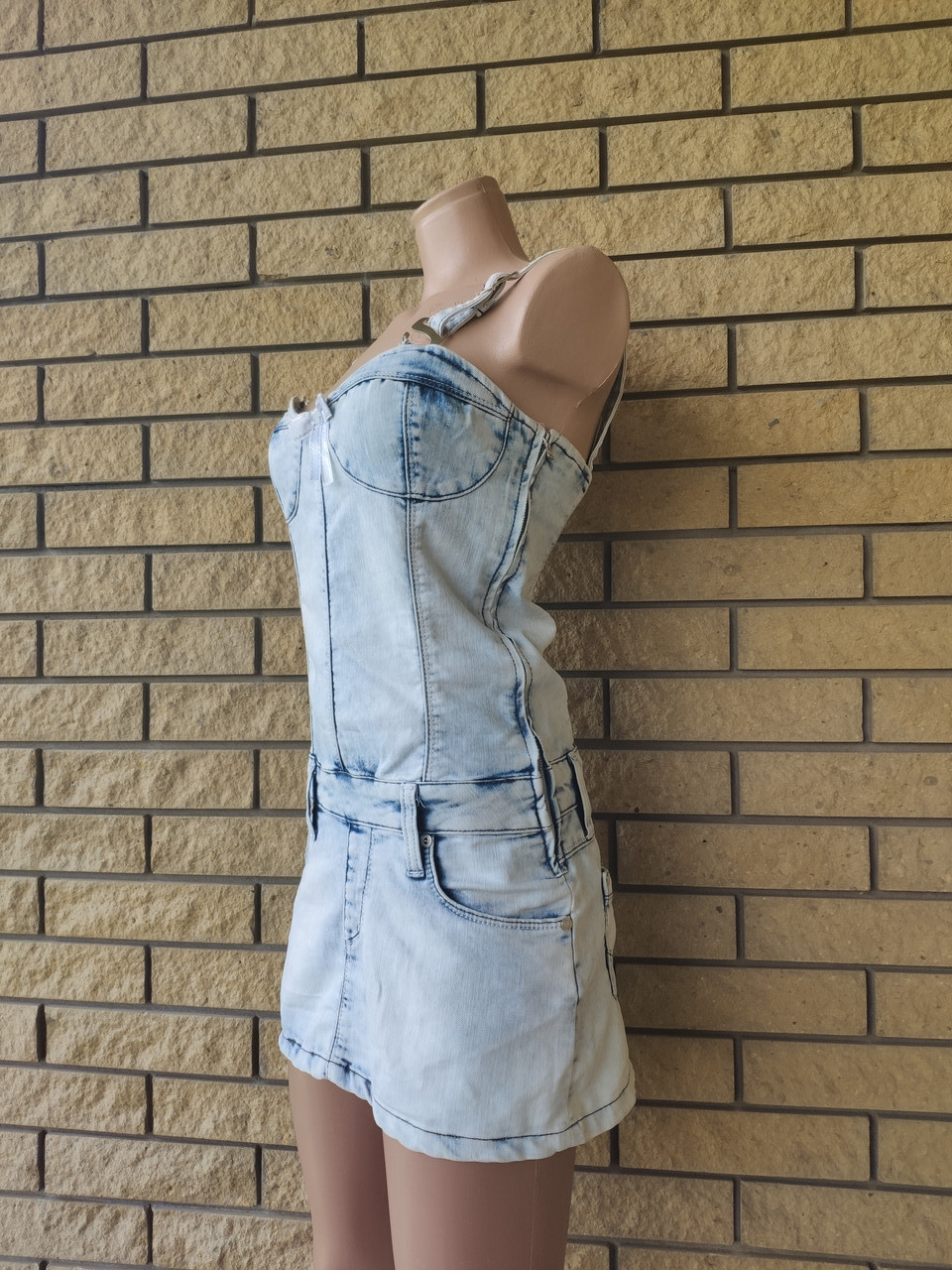Платье летнее джинсовое стрейчевое модное LDM - фото 3 - id-p1453871594