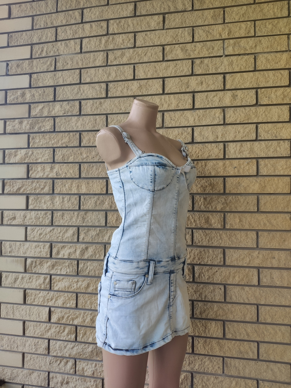 Платье летнее джинсовое стрейчевое модное LDM - фото 6 - id-p1453871594