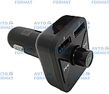 Автомобільний FM-модулятор, трансмітер з екраном, автомодулятор FM для автомобіля 12/24v, фото 3