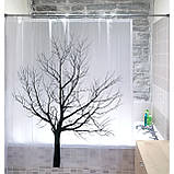 Штора для ванної кімнати Tatkraft TREE (180х180), матеріал PEVA, фото 2