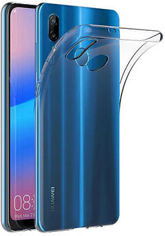 Прозорий ультратонкий силіконовий чохол для Huawei P20 lite 2019