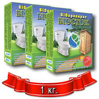 Бактерії для туалетів і вигрібних ям Біосток 1 кг (біопрепарат, засіб, очищувач, препарат)