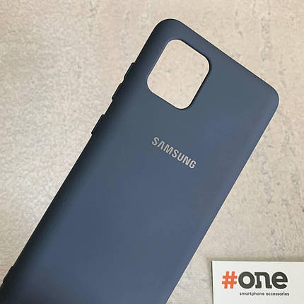 Чохол для Samsung Note 10 Lite з мікрофіброю оксамитовий накладка чохол на самсунг нот 10 лайт синій CFA, фото 3