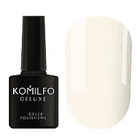 Гель-лак Komilfo Deluxe Series NoD004 (кремово-сірий, емаль), 8 мл