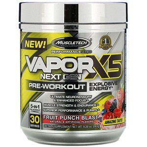 Предтренувальний комплекс Muscletech Vapor X5 Next Gen 30 servings (263 грам.)