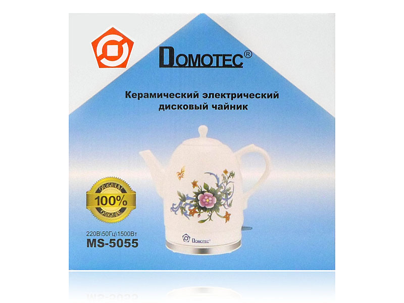 Чайник електричний керамічний 1,7л 1500Вт Domotec MS-5055 8шт 7066