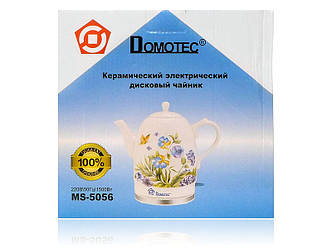Чайник електричний керамічний 1,5л 1500Вт Domotec MS-5056 8шт 9349