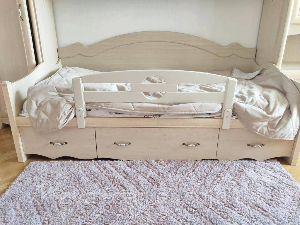 Белый деревянный защитный бортик для кровати "Джекпот" от производителя - фото 4 - id-p1453914333