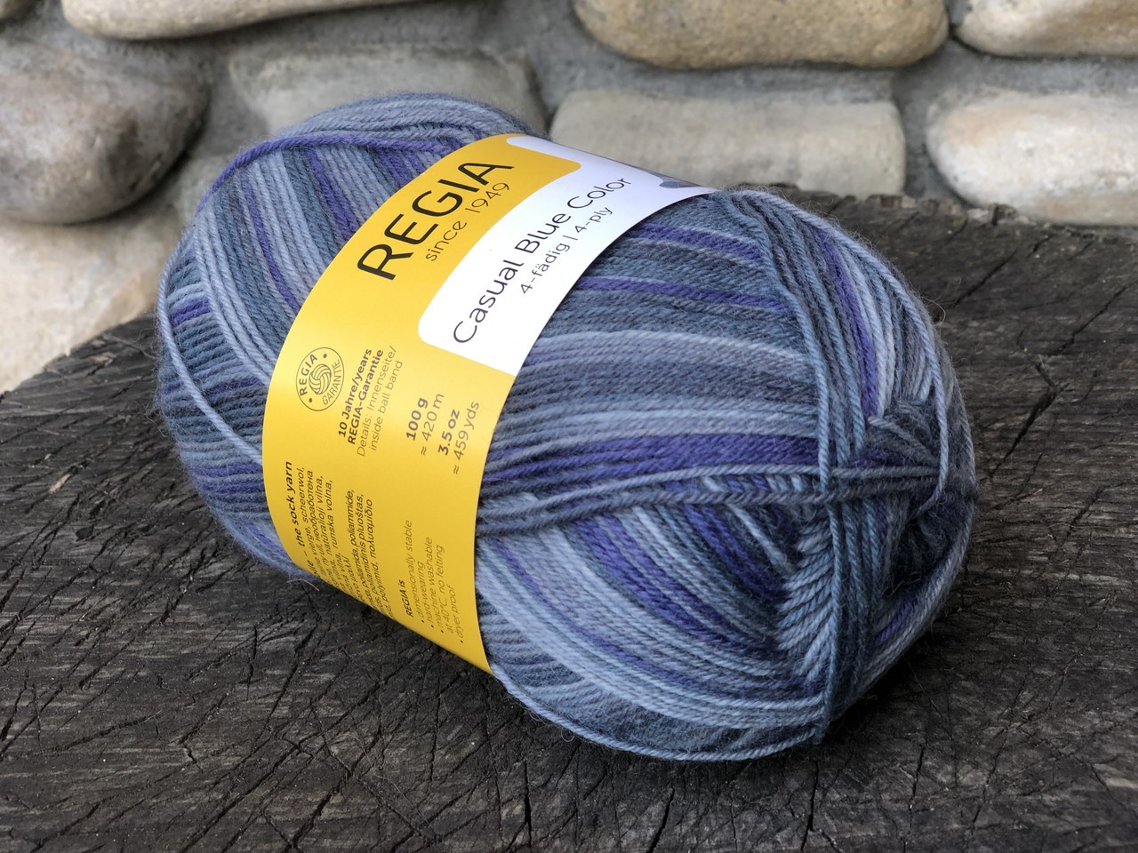 Носкова пряжа REGIA серія Casual Blue Color, фото 1