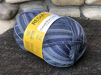 Носкова пряжа REGIA серія Casual Blue Color