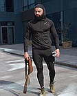 Чоловічий компресійний костюм Nike 5в1: Рашгард, шорти, легінси, футболка, худі. Комплект компресійний, фото 2