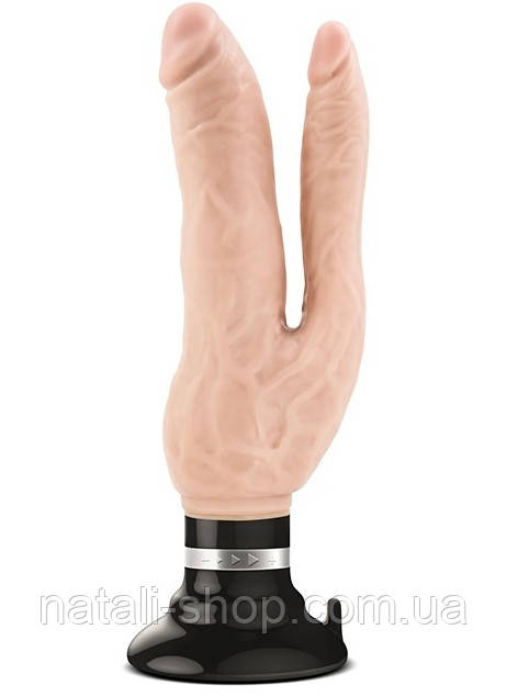 Фалоімітатор Dr. Skin Cock Vibes Double Vibe Beige