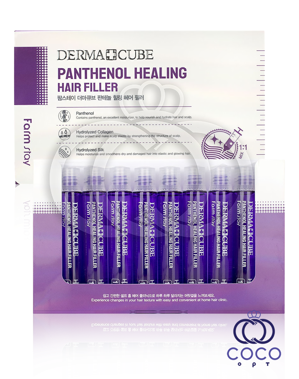 Філлер для волосся Farmstay Dermacube Panthenol Healing Hair Filler з пантенолом, фото 1
