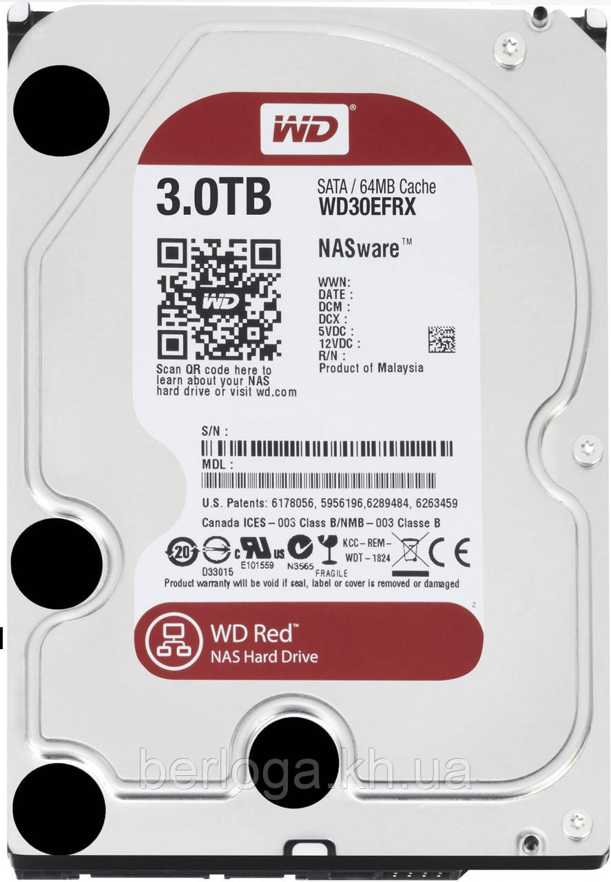 Жорсткий диск WD Red 3 TB (WD30EFRX)