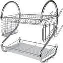 Настільна сушка для посуду з нержавіючої сталі двоярусна Best Life 17310, фото 3