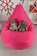 Бескаркасное кресло мешок груша пуфик Oxford XL, розовое