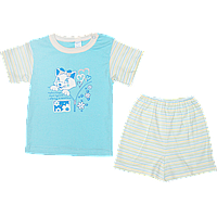 Костюмчик для девочки: футболка с коротким рукавом и шортики, интерлок; ТМ Маленьке Сонечко, р. 74