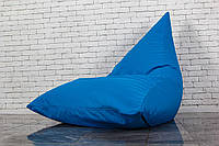 Бескаркасное кресло мешок Пирамида XXL, синее