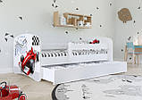 Дитяче ліжко односпальне 160 х 80 Kocot Kids Baby Dreams Формула біла з ящиком Польща, фото 2