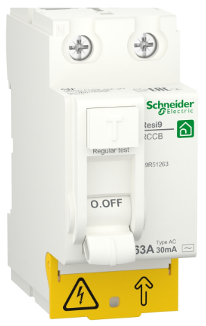Вимикач диференціального струму (УЗО) 63А 2P 30мА AC Resi9 Schneider Electric