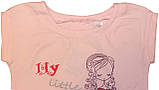 Костюм літній для дівчинки, футболка і лосини, ріст 98 см, 116 см, Фламінго, фото 3