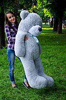 Плюшевий ведмедик М'яка іграшка Рафаель 160 см Сірий, фото 3