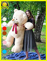 М'яка  іграшка подарунок на 8 березня плюшевий ведмедик Ветли 160 см Бежевий, фото 2