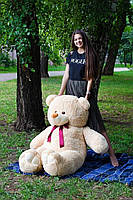 М'яка  іграшка подарунок на 8 березня плюшевий ведмедик Ветли 160 см Бежевий, фото 3