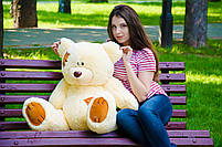 Плюшевий ведмедик М'яка іграшка Потап 90 см Персиковий, фото 3