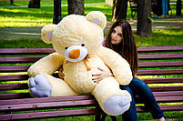 Плюшевий ведмедик М'яка іграшка Томии 150 см Персиковий, фото 5