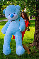 Плюшевий ведмедик М'яка іграшка Рафаель 180 см Блакитний, фото 2