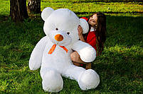 М'яка  іграшка подарунок на 8 березня плюшевий ведмедик,  плюшевий ведмедик Рафаель 180 см Білий, фото 4