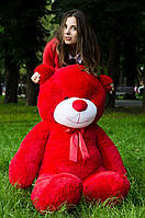 М'яка іграшка подарунок на 8 березня плюшевий ведмедик Рафаель 160 см Червоний