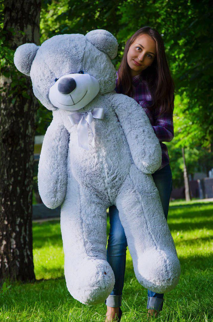 Teddy bear 140 cm in gray
                            