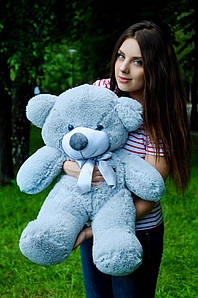 Плюшевий ведмедик М'яка іграшка Рафаель 80 см Сірий
