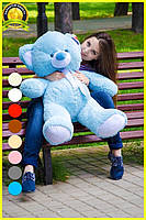 М'яка  іграшка подарунок на 8 березня плюшевий ведмедик Томии 100 см Блакитний, фото 2