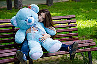 М'яка  іграшка подарунок на 8 березня плюшевий ведмедик Томии 100 см Блакитний, фото 3
