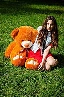 Плюшевий ведмедик М'яка іграшка Ветли 130 см Карамельний, фото 3