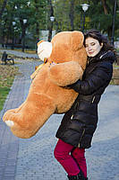 Плюшевий ведмедик М'яка іграшка Ветли 130 см Карамельний, фото 5