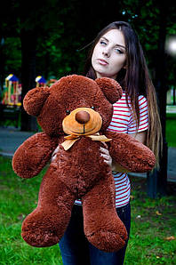 Плюшевий ведмедик М'яка іграшка Рафаель 80 см Шоколадний
