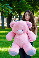 Плюшевий ведмедик М'яка іграшка Томии 100 см Рожевий, фото 3