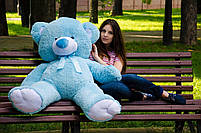 М'яка  іграшка подарунок на 8 березня плюшевий ведмедик Томии 150 см Блакитний, фото 3