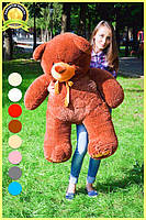 Плюшевий ведмедик М'яка іграшка Ветли 130 см Шоколадний, фото 2