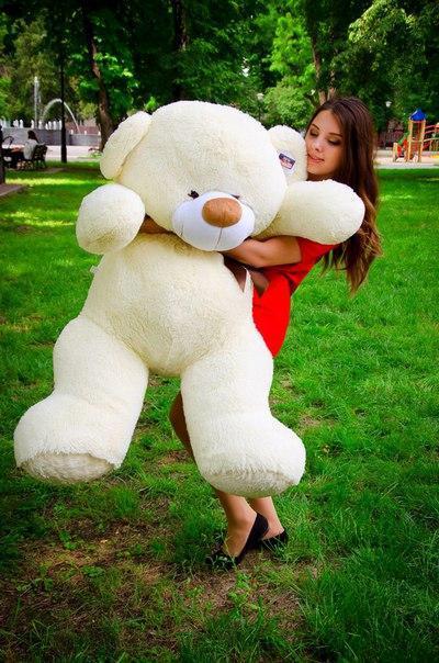 Teddy bear 160 cm in Champagne
