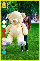 М'яка  іграшка подарунок на 8 березня плюшевий ведмедик Томии 180 см Персиковий, фото 2