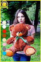 Плюшевий ведмедик М'яка іграшка Томии 65 см Шоколадний, фото 2